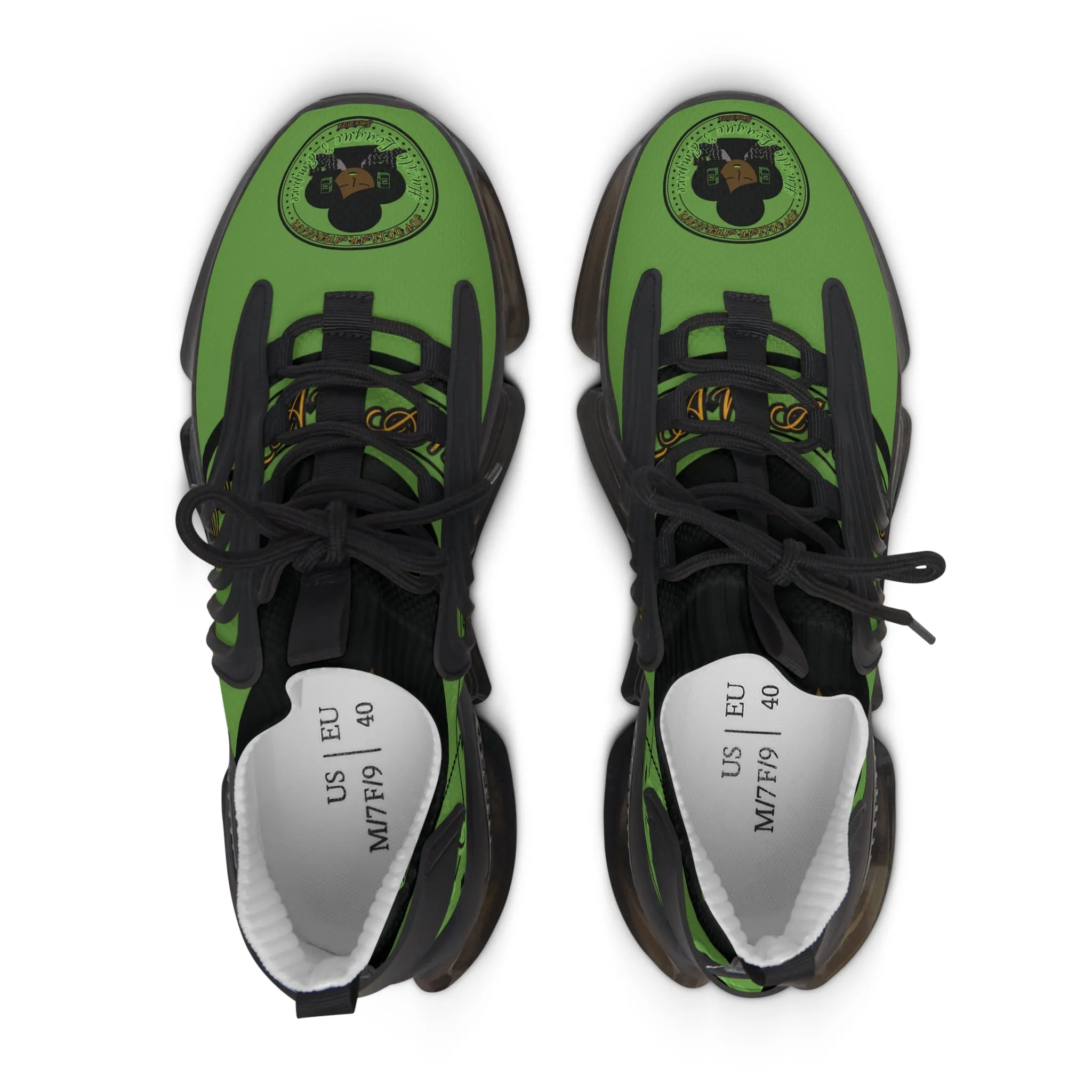Eco-Friendly Women's Mesh Sneakers with Vibrant Green Design