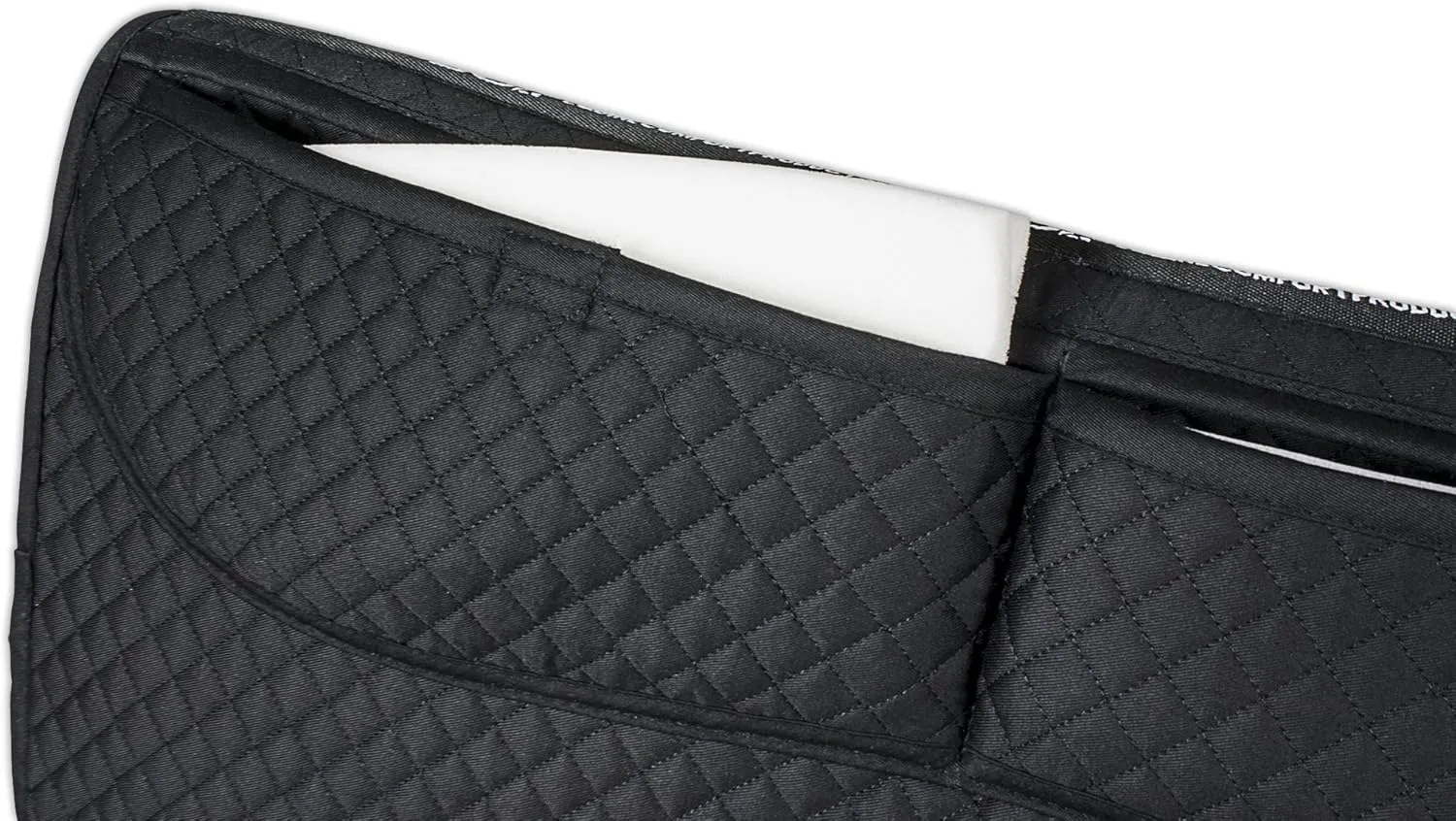 ECP Equine Comfort Products Thermoregulating Western Saddle Pad, Machine Washable Contoured Fit, Water Absorbing, Therapeutic, Shock Absorbing with Adjustable Memory Foam Shims