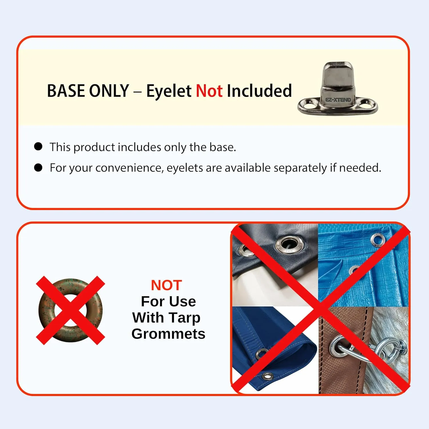EZ-Xtend Marine Grade Twist Lock Fasteners - Nickel Plated Brass Turn Button Fastener with Stainless Steel Screws for Canvas, Marine Fastener Turn Buttons (Short Base - 10 PK)