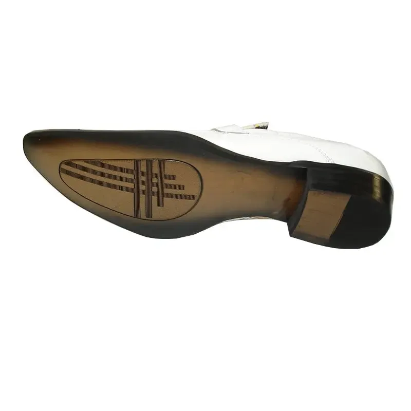 Fiesso FI-6847 White Loafers
