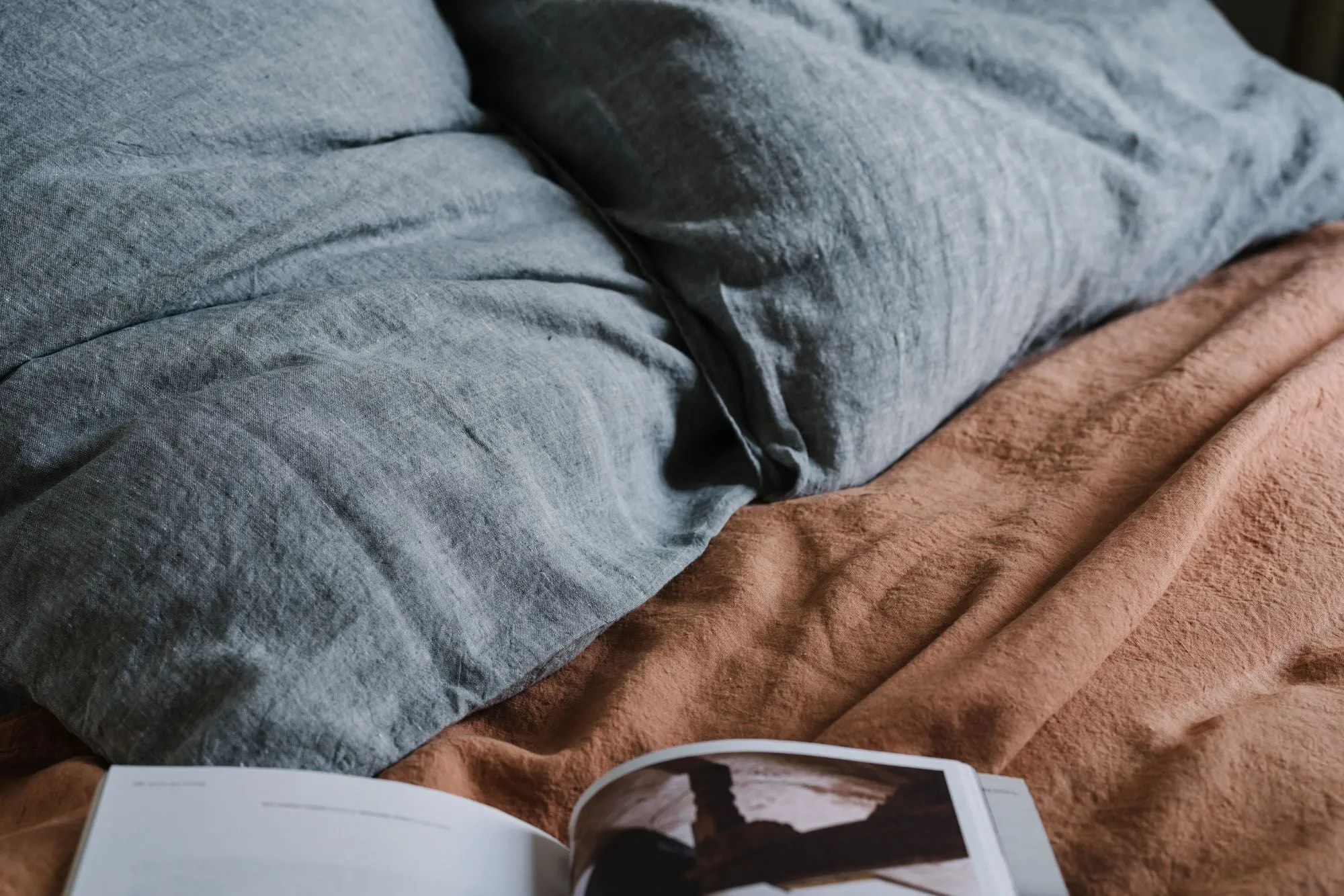 Fitted Sheet in Terracotta