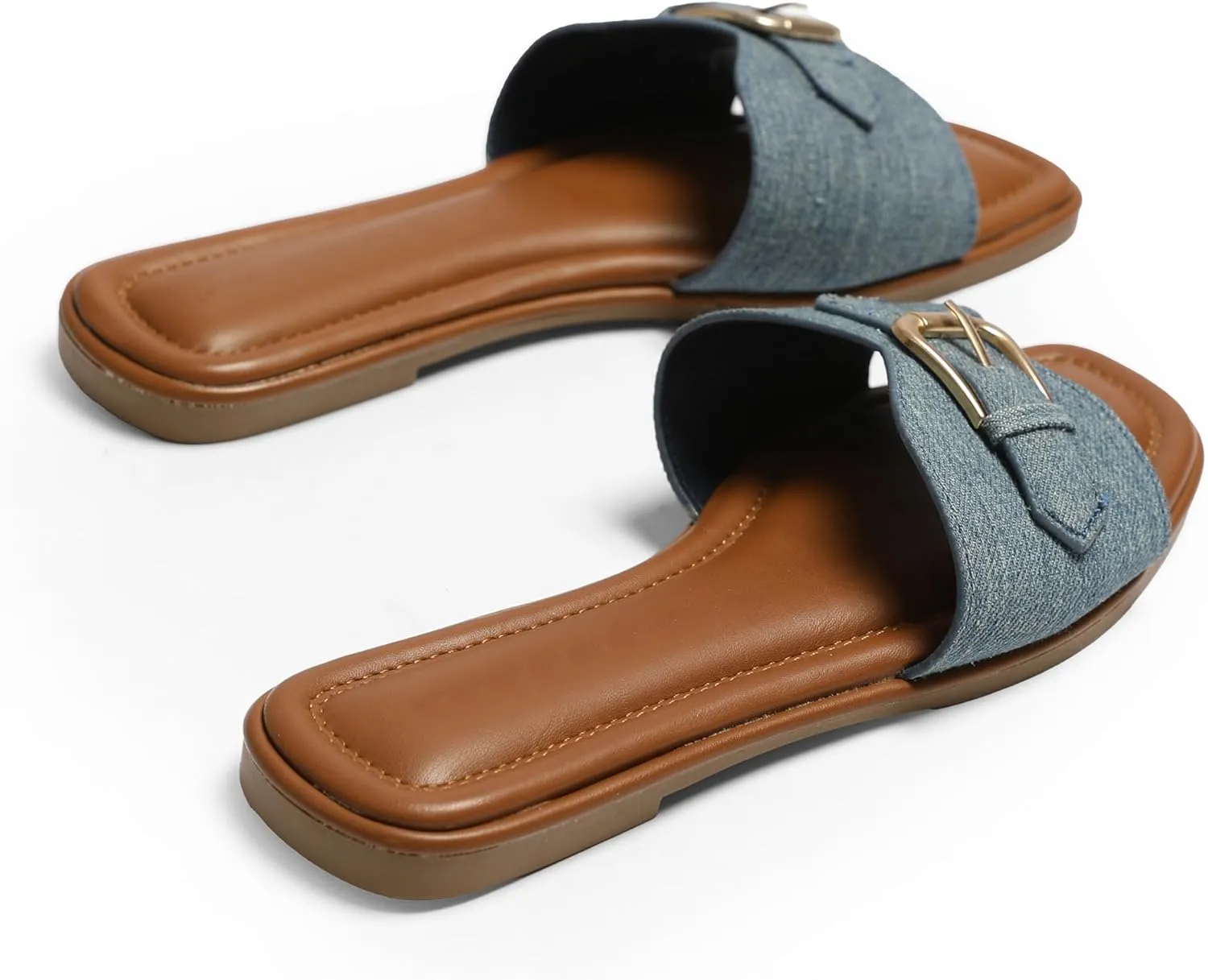 Flat Womens Sandals Flat Slide Sandals Women Black Brown White Sandals Size 6-11