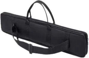 Flute Bag Soft Carry Bag, Flute Storage Bag, Flute Carry Case with Front Pocket, Shoulder Strap Holds 5 Flutes