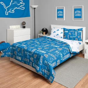 FOCO Seattle Seahawks NFL Team Color Bed In a Bag Comforter Bedding 5 Piece Full Set