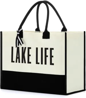 FORBIDDEN PAPER Retirement Gifts for Women Retirement Decorations Travel Gift Lake House Gifts Boat BeachTote Bag