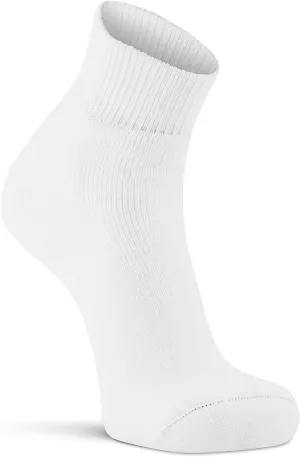 Fox River Wick Dry Classic White Quarter Crew Socks Moisture Wicking Socks for Men and Women with Fully Cushioned Sole