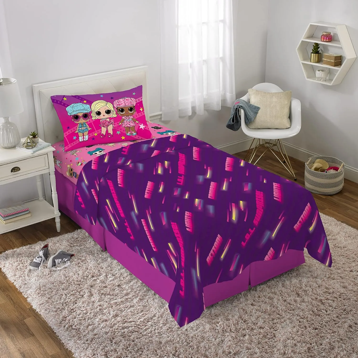 Franco Kids Bedding Super Soft Microfiber Sheet Set, Twin, LOL Surprise