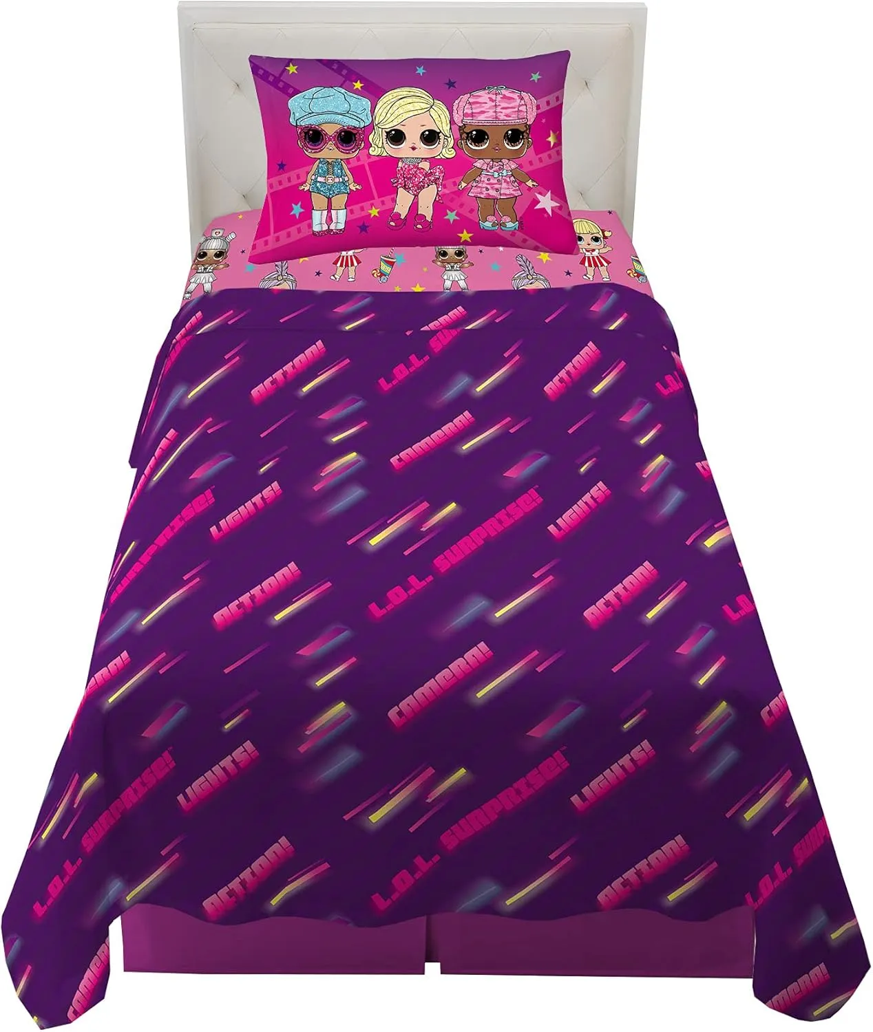 Franco Kids Bedding Super Soft Microfiber Sheet Set, Twin, LOL Surprise