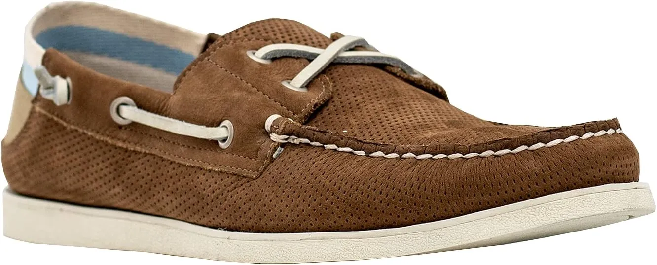 FROGG TOGGS Men's Leather Beach Haven Boat Shoe