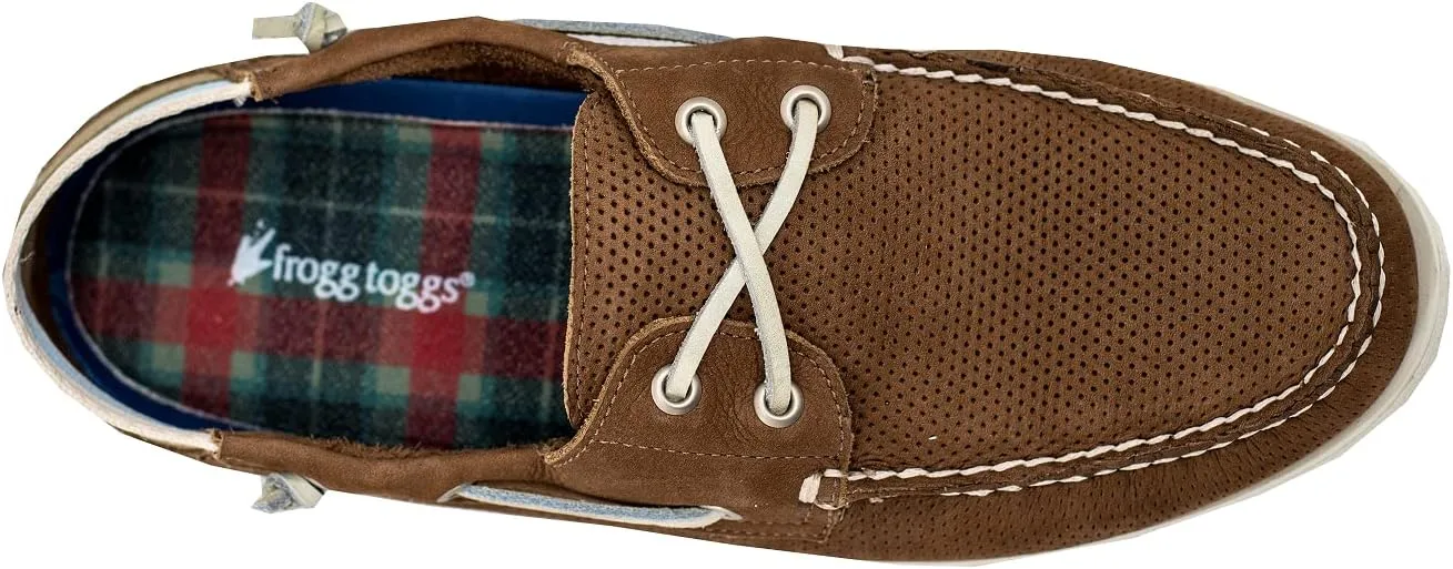 FROGG TOGGS Men's Leather Beach Haven Boat Shoe