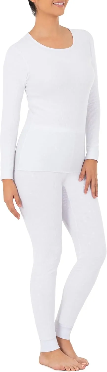 Fruit of the Loom Women's Micro Waffle Premium Thermal Set