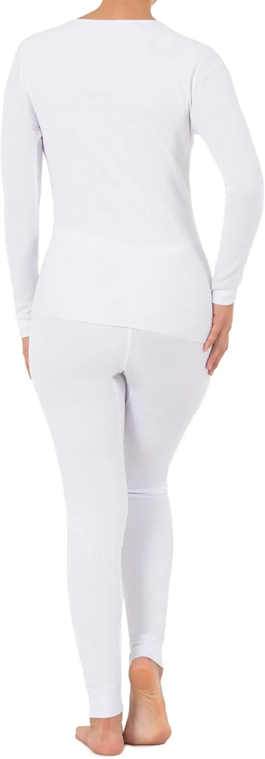 Fruit of the Loom Women's Micro Waffle Premium Thermal Set