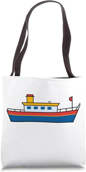 Funny Houseboats minimalist simple boat Houseboat Tote Bag