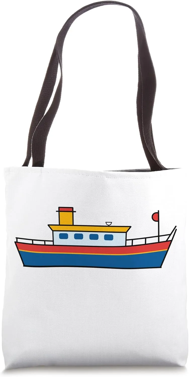Funny Houseboats minimalist simple boat Houseboat Tote Bag