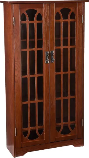 Furniture HotSpot Window Pane Media Cabinet - Oak