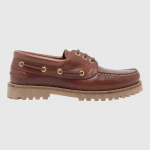 Garment Project Ollie Boat Shoe - Brown Leather