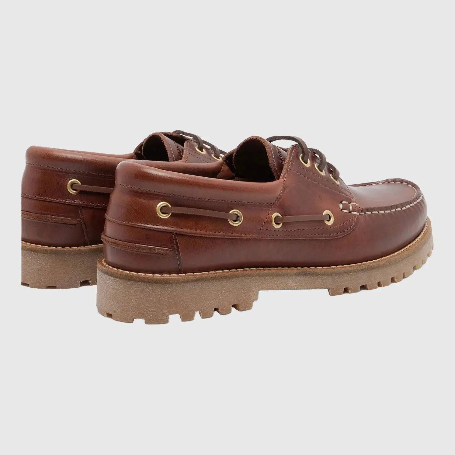 Garment Project Ollie Boat Shoe - Brown Leather