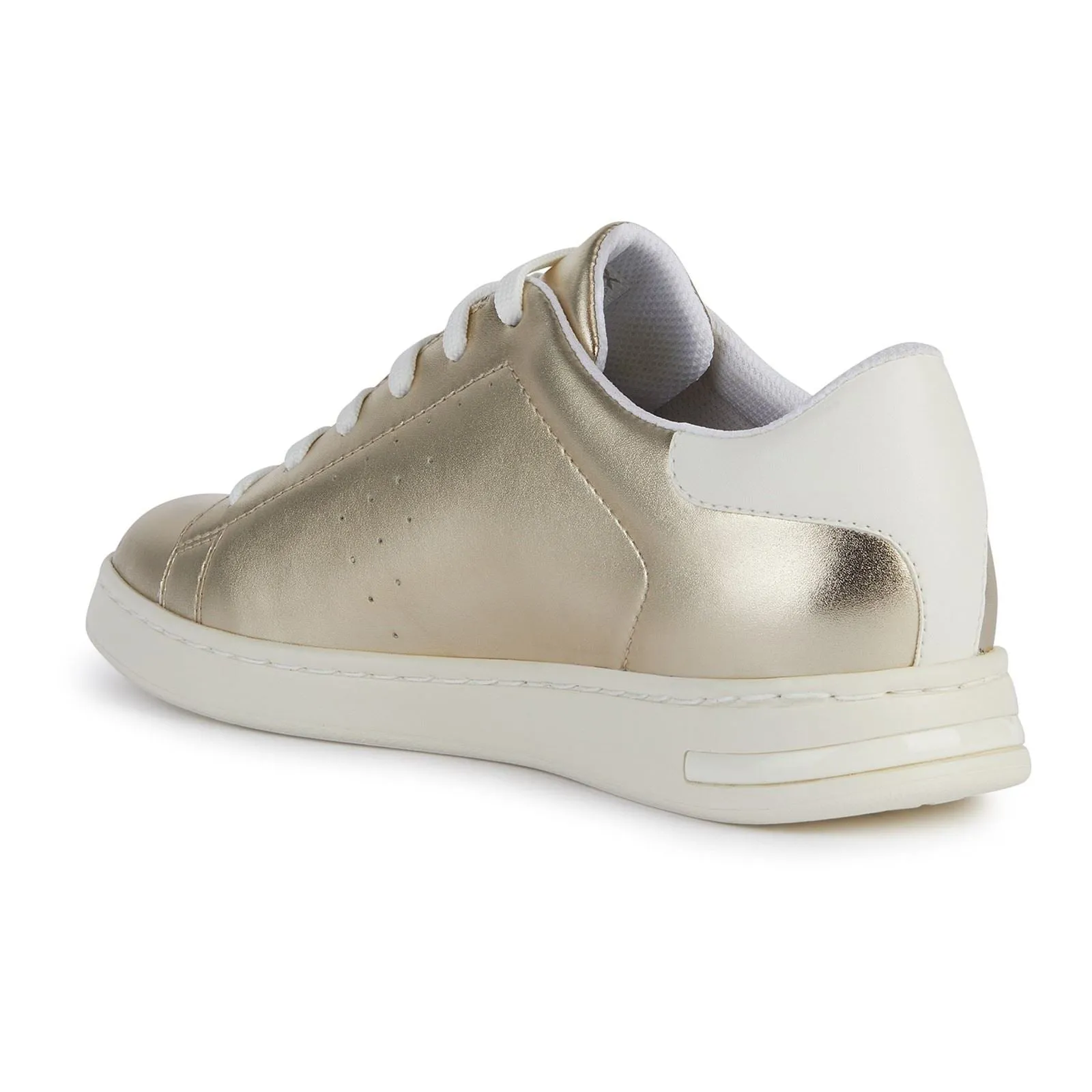 Geox D Jaysen B Leather Women's Light Gold/Optic White Trainers