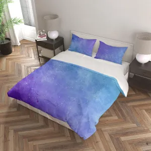 Girls Starry Sky Duvet Cover Twin Size, Tie Dye Duvet Cover Set for Teenage Girls, 4 Piece Colorful Ombre Gradient Brushed Microfiber Anti Wrinkle Soft Bedding Set with 2 Pillowcases (B, Twin)