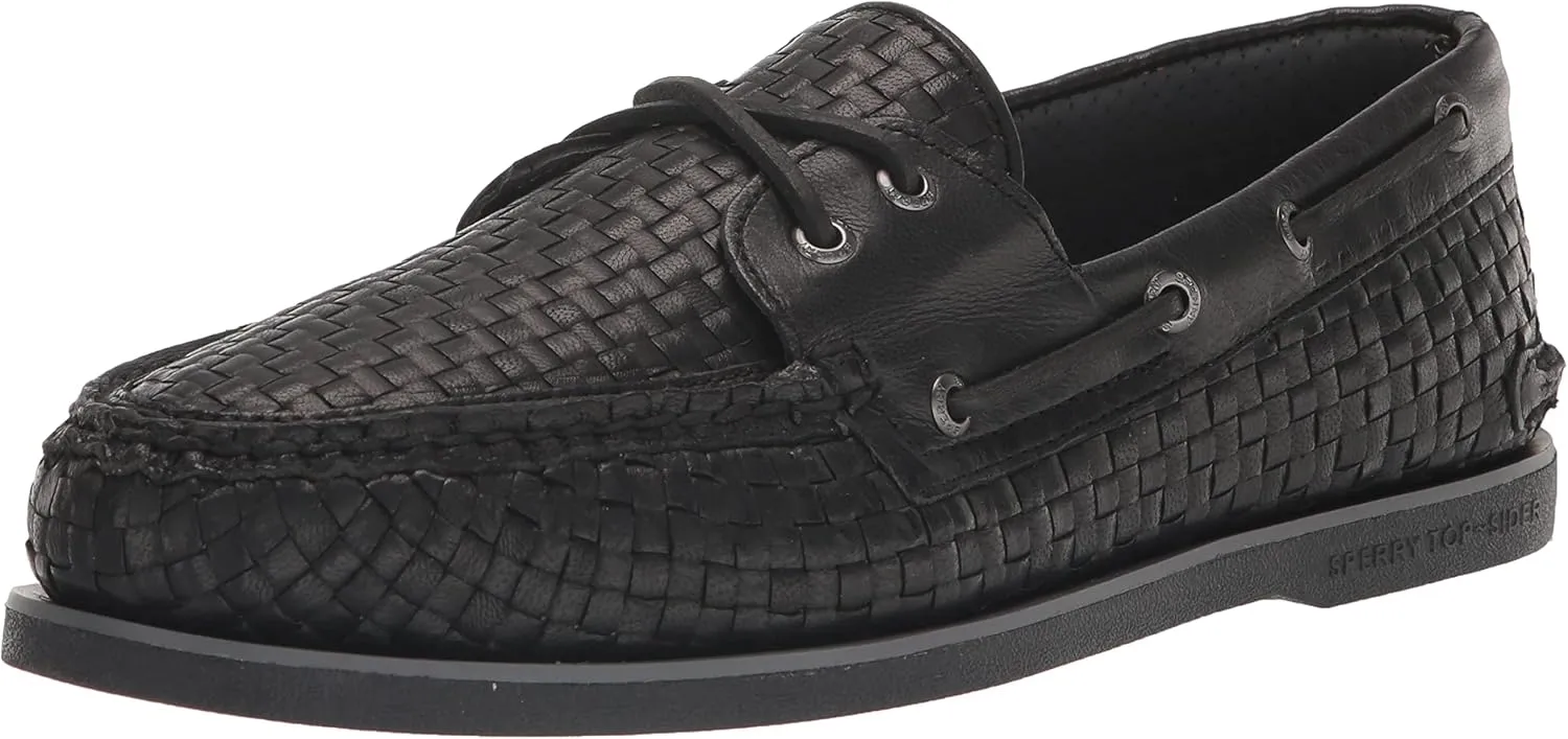 Gold Authentic Original 2-Eye Woven Boat Shoe