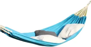 Hammock Outdoor Hammock Woven Tassel Thick Canvas Straight Stick Anti-Rollover Leisure Camping Single Double Swing Hammocks for Outside(Blue,A)