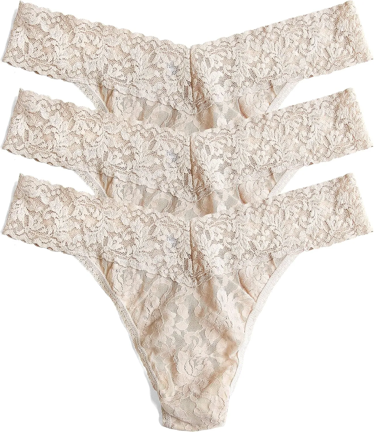hanky panky, Signature Lace Original Rise Thong 3 Pack, One Size (4-14)