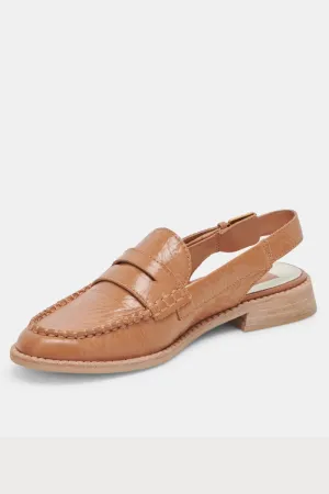 Hardi Loafers- Tan Crinkle Patent