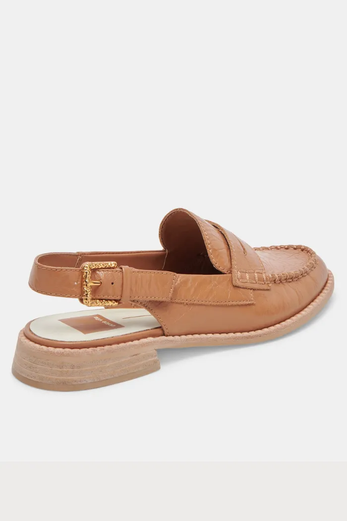 Hardi Loafers- Tan Crinkle Patent