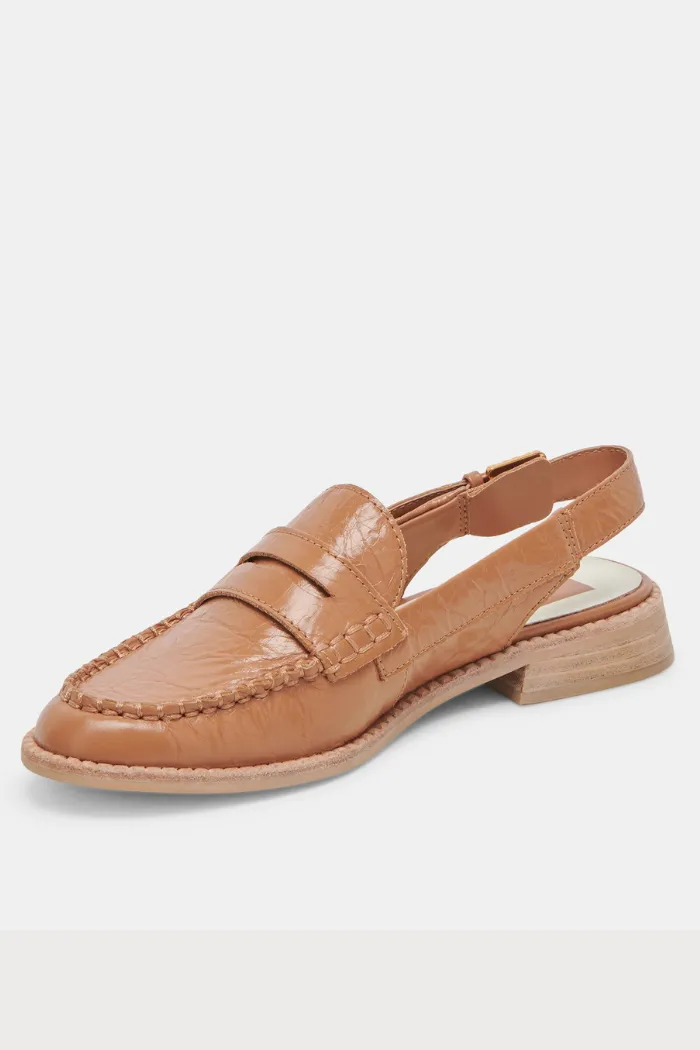 Hardi Loafers- Tan Crinkle Patent
