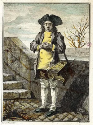 HDARTiTi Famous Posters Artwork Print For Canvas Old Metiers the Shoe Shinder or Shoe Shinder by Gabriel De Saint Aubin Wall Art Posters for Home Decor 60x90cm