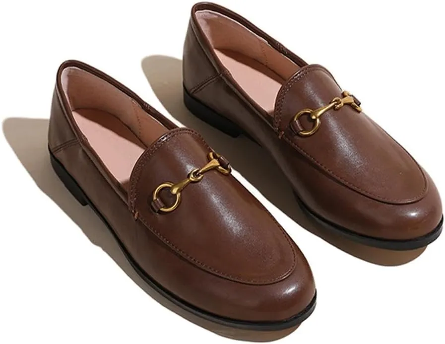 heelchic Women's Penny Loafers, Flats Loafer Low Heel for Women Comfortable, Slip On Driving Boat Shoes, Dressy Business Casual Shoes