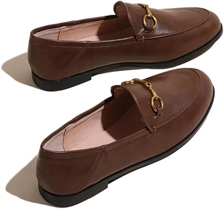 heelchic Women's Penny Loafers, Flats Loafer Low Heel for Women Comfortable, Slip On Driving Boat Shoes, Dressy Business Casual Shoes