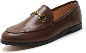heelchic Women's Penny Loafers, Flats Loafer Low Heel for Women Comfortable, Slip On Driving Boat Shoes, Dressy Business Casual Shoes