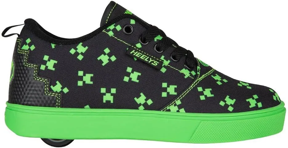HEELYS Unisex-Child Pro 20 Minecraft (Little Big Kid/Adult) Wheeled Heel Shoe