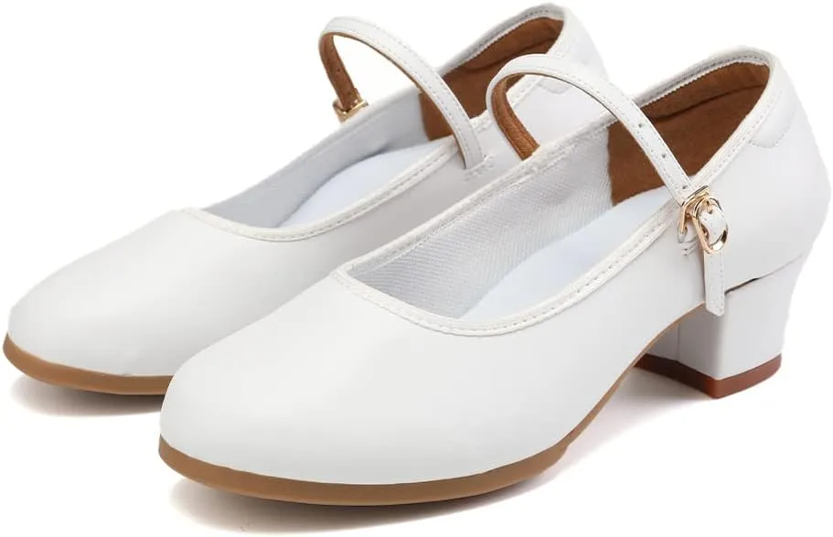 HIPPOSEUS Character Shoes for Women Dance Shoes 1.5" Low Heel Dancing Heels for Ballroom Salsa Tango Latin