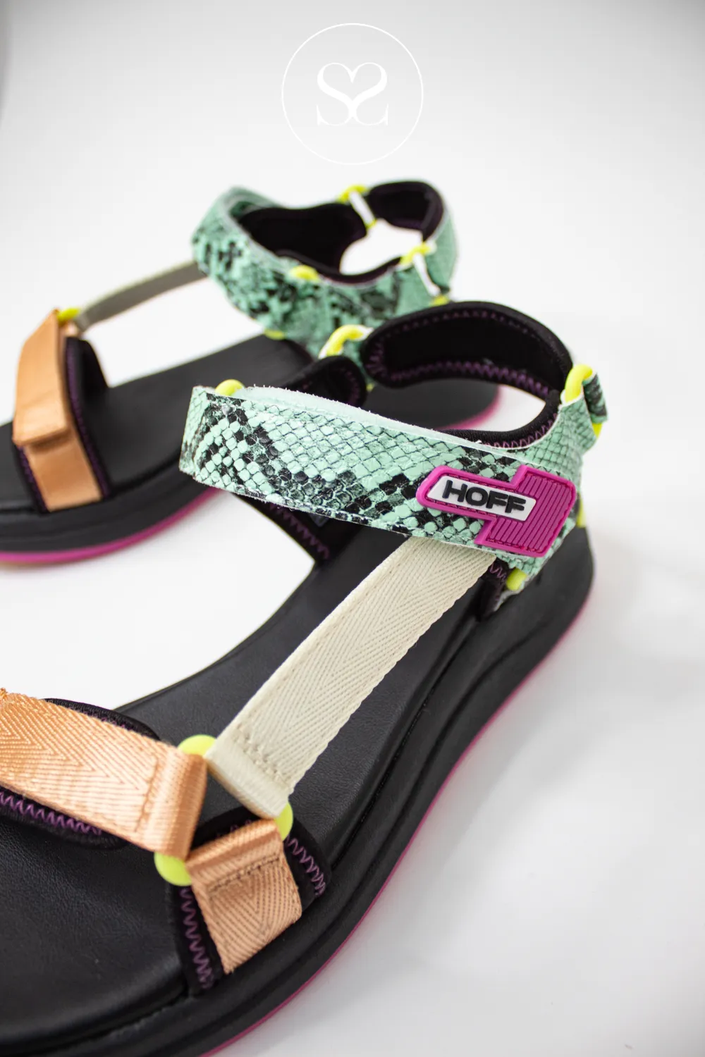 HOFF TENOS LEATHER/SUEDE MULTI WALKING SANDALS