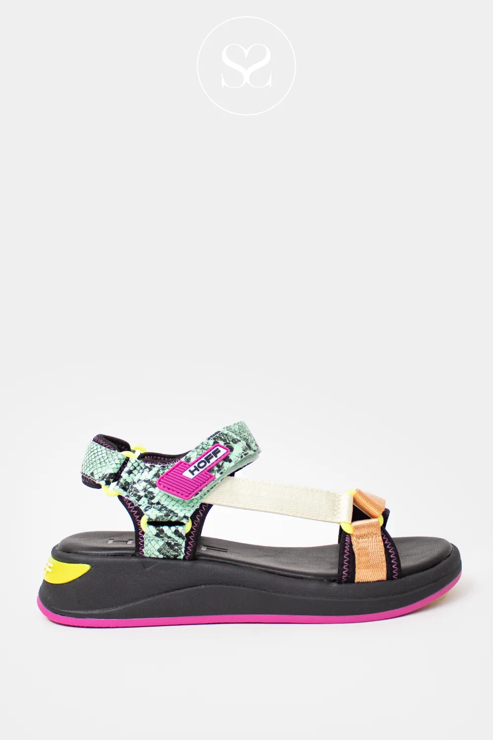 HOFF TENOS LEATHER/SUEDE MULTI WALKING SANDALS