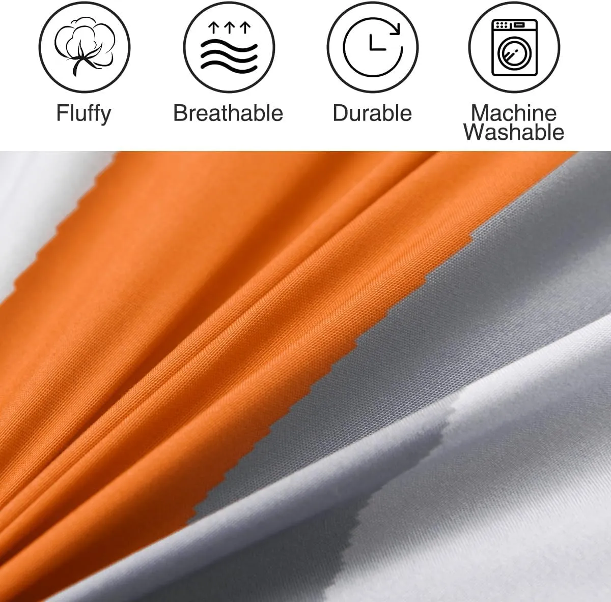 Holawakaka Full Size Camouflage Bedding Comforter Set with Sheets,Boys Girls Men Camo Bed in A Bag 5 Pieces,Kids Teens Dorm Bed Sets Neutral Farmhouse Lodge Cabin Army Bedspread (Orange, Full)