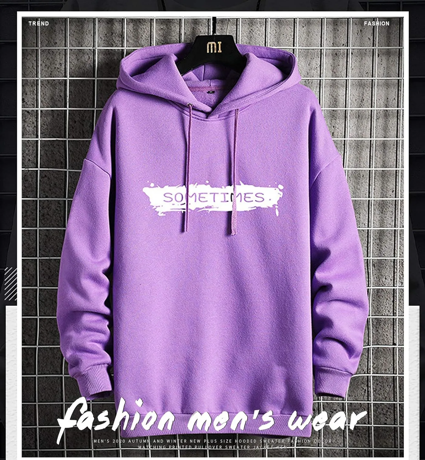 Hoodies for Men & Woman Pullover, Mens Fashion Hip-Hop Hooded Sweatshirt Casual Long Sleeve