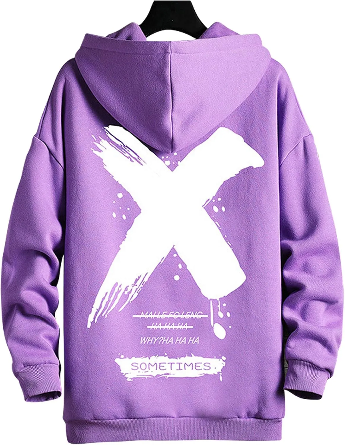 Hoodies for Men & Woman Pullover, Mens Fashion Hip-Hop Hooded Sweatshirt Casual Long Sleeve