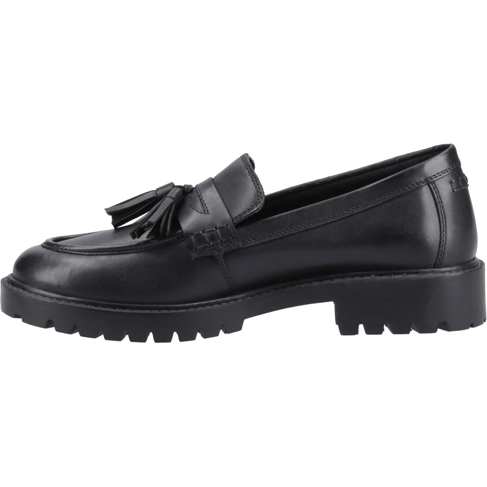 Hush Puppies Abigail Junior Leather Girls's Black Loafers