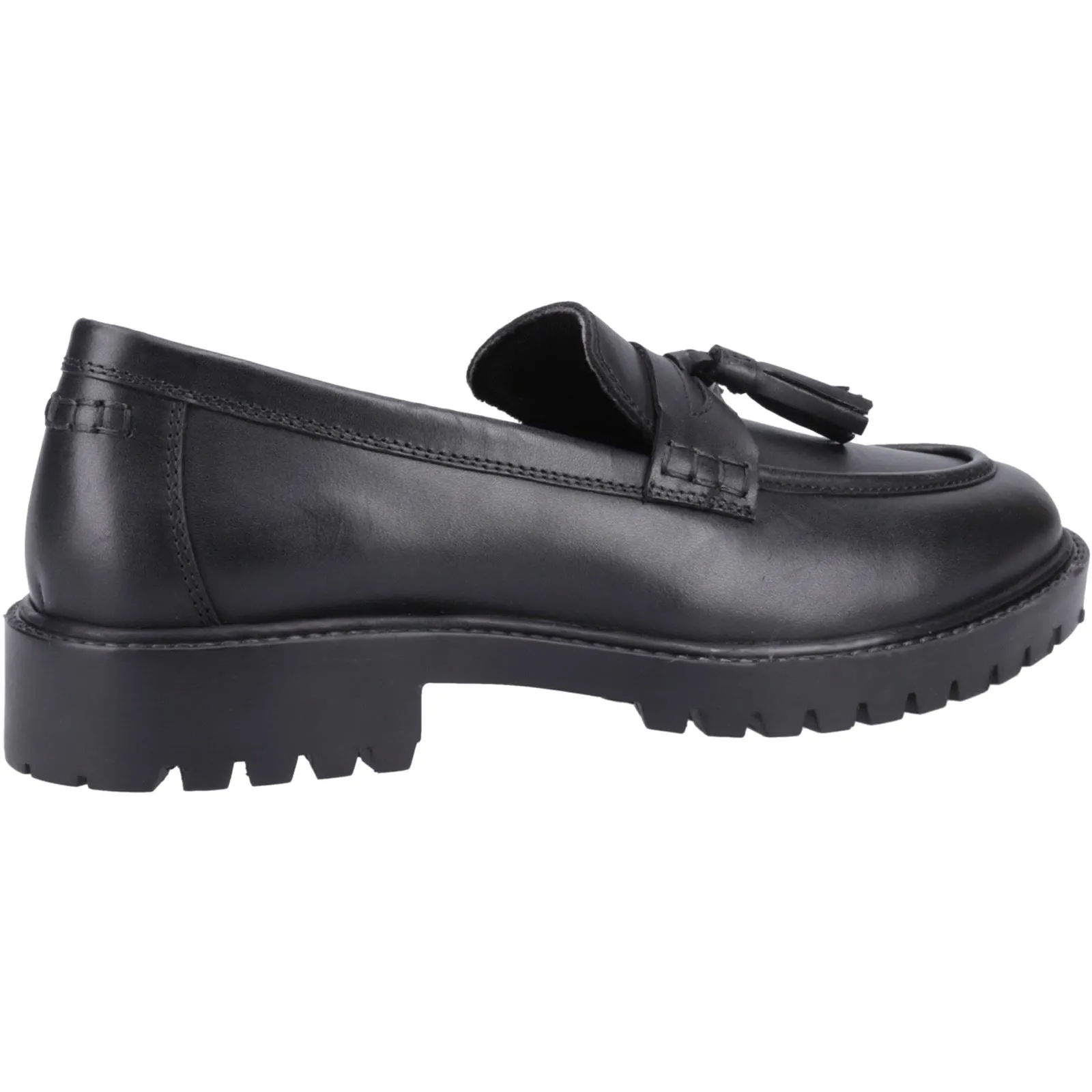Hush Puppies Abigail Junior Leather Girls's Black Loafers