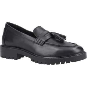 Hush Puppies Abigail Junior Leather Girls's Black Loafers