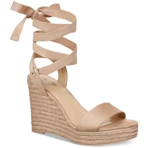 INC Womens Maxx Faux Suede Open Toe Wedge Sandals Pink 10 Medium (B,M)