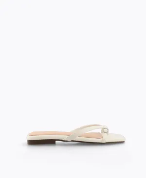 Isabelle Flat Sandals - Beige