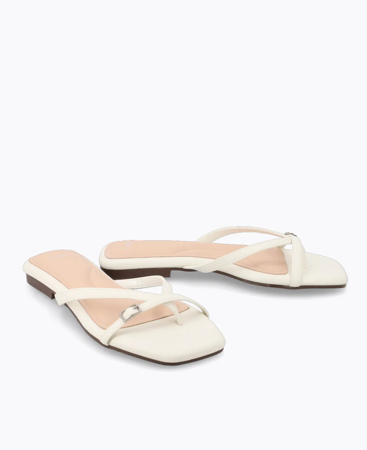 Isabelle Flat Sandals - Beige