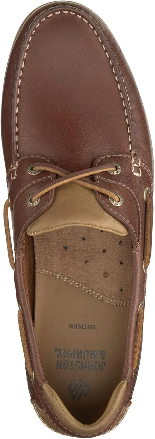Johnston & Murphy Men’s Ventura Boat and Deck Shoes, Men’s Slip On Shoes, Moccasins for Men