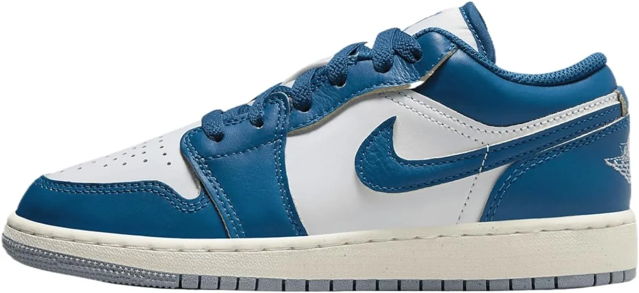Jordan Big Kid's 1 Low SE White/Industrial Blue (FN9137 141) - 5