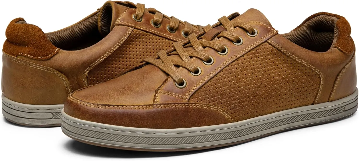 Jousen Men's Fashion Sneakers Classic Retro Casual Shoes for Men Breathable Business Dress Sneaker
