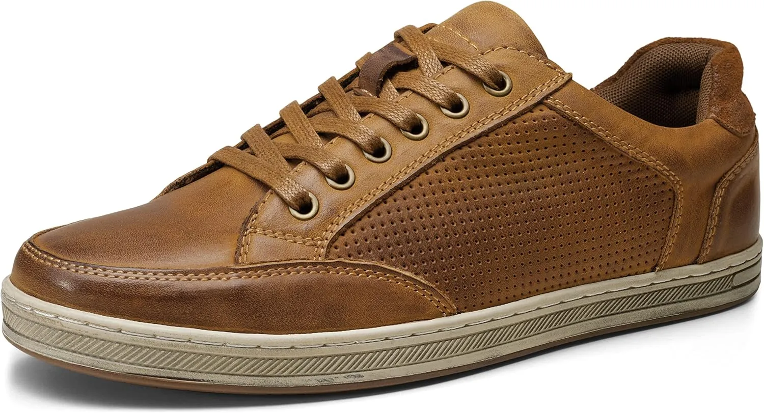 Jousen Men's Fashion Sneakers Classic Retro Casual Shoes for Men Breathable Business Dress Sneaker